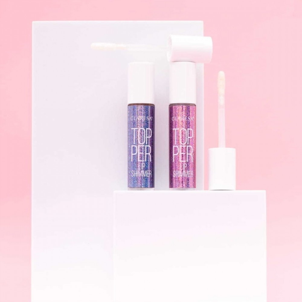 Claresa Lipgloss Topper Lip Shimmer No 01 Blink Pink (4.4g) MAKEUP