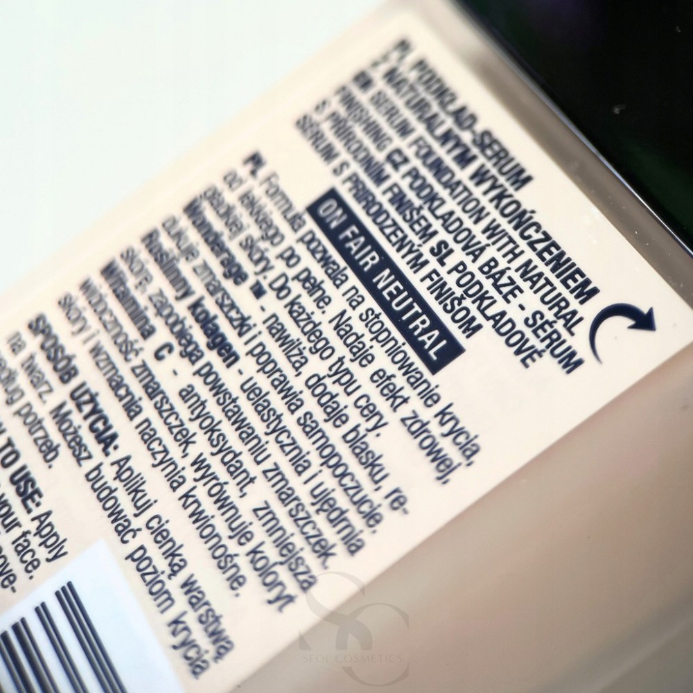 Claresa Natural Skin Tinted Serum Foundation - Fair Neutral 0n (32ml) MAKEUP