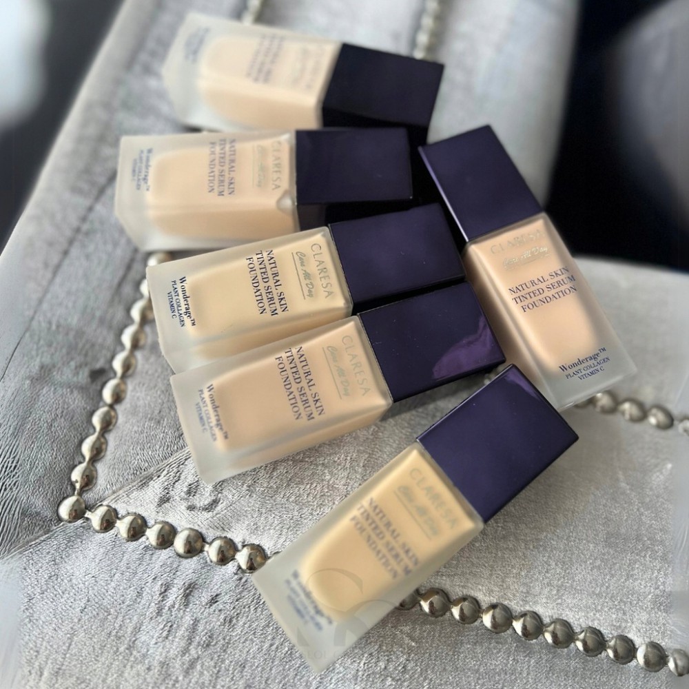 Claresa Natural Skin Tinted Serum Foundation - Light Cool 1C (32ml) MAKEUP