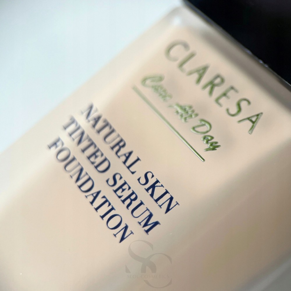 Claresa Natural Skin Tinted Serum Foundation - Light Warm 1W (32ml) MAKEUP