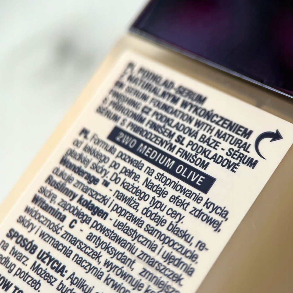 Claresa Natural Skin Tinted Serum Foundation - Medium Olive 2WO (32ml) MAKEUP