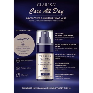 Claresa Protective and Moisturising Mist SPF20 (50ml) MAKEUP