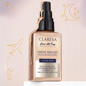 Claresa Shine Bright Liquid Highlighter for Face and Body (50ml) MAKEUP