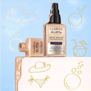 Claresa Shine Bright Liquid Highlighter for Face and Body (50ml) MAKEUP