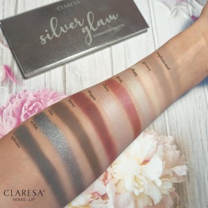 Claresa Silver Glam Eyeshadow Palette (12g) MAKEUP