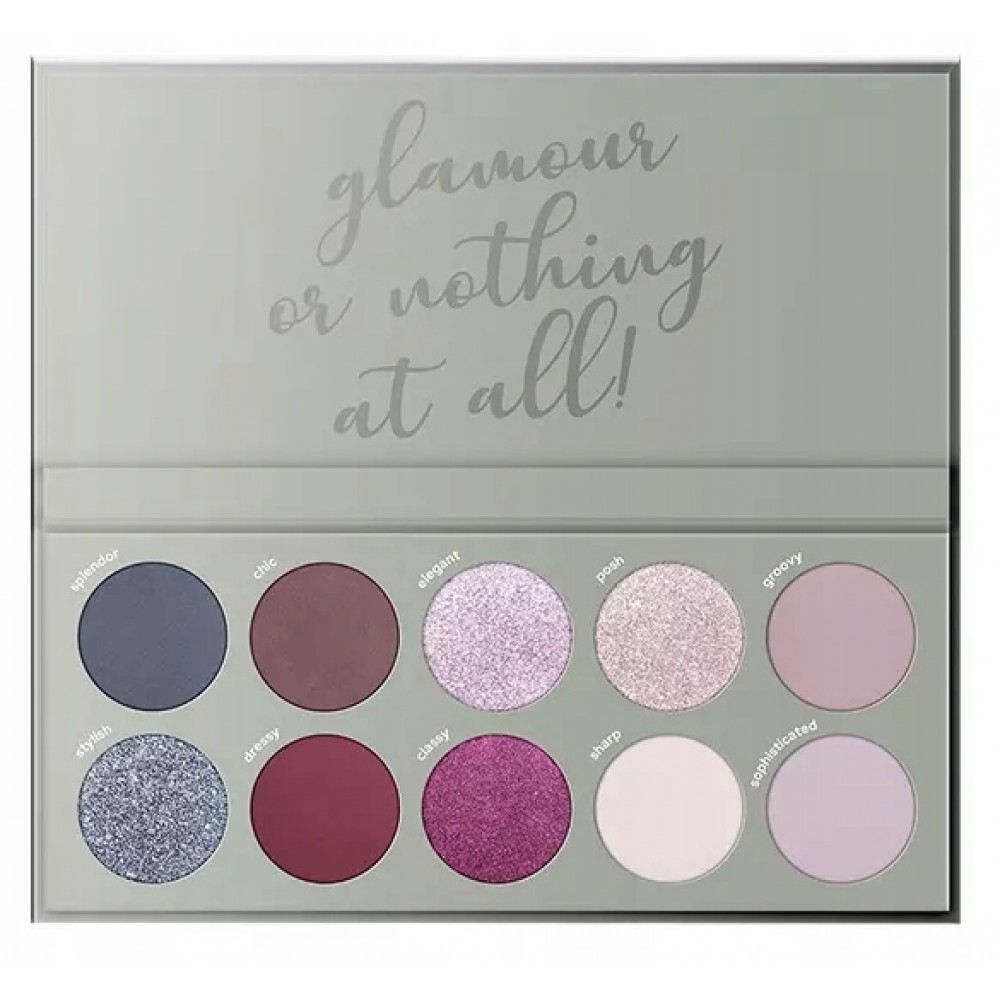 Claresa Silver Glam Eyeshadow Palette (12g) MAKEUP