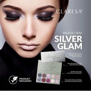 Claresa Silver Glam Eyeshadow Palette (12g) MAKEUP