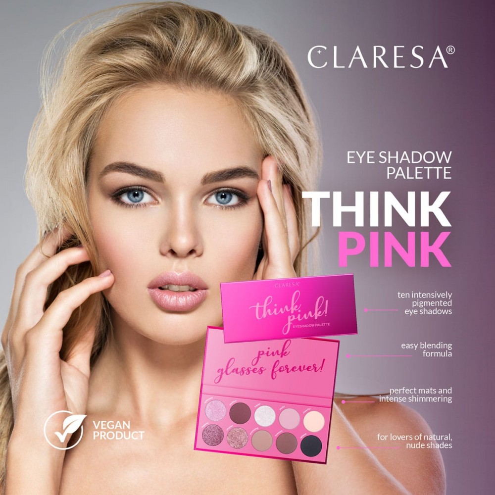 Claresa Think Pink Eyeshadow Palette (12g) MAKEUP