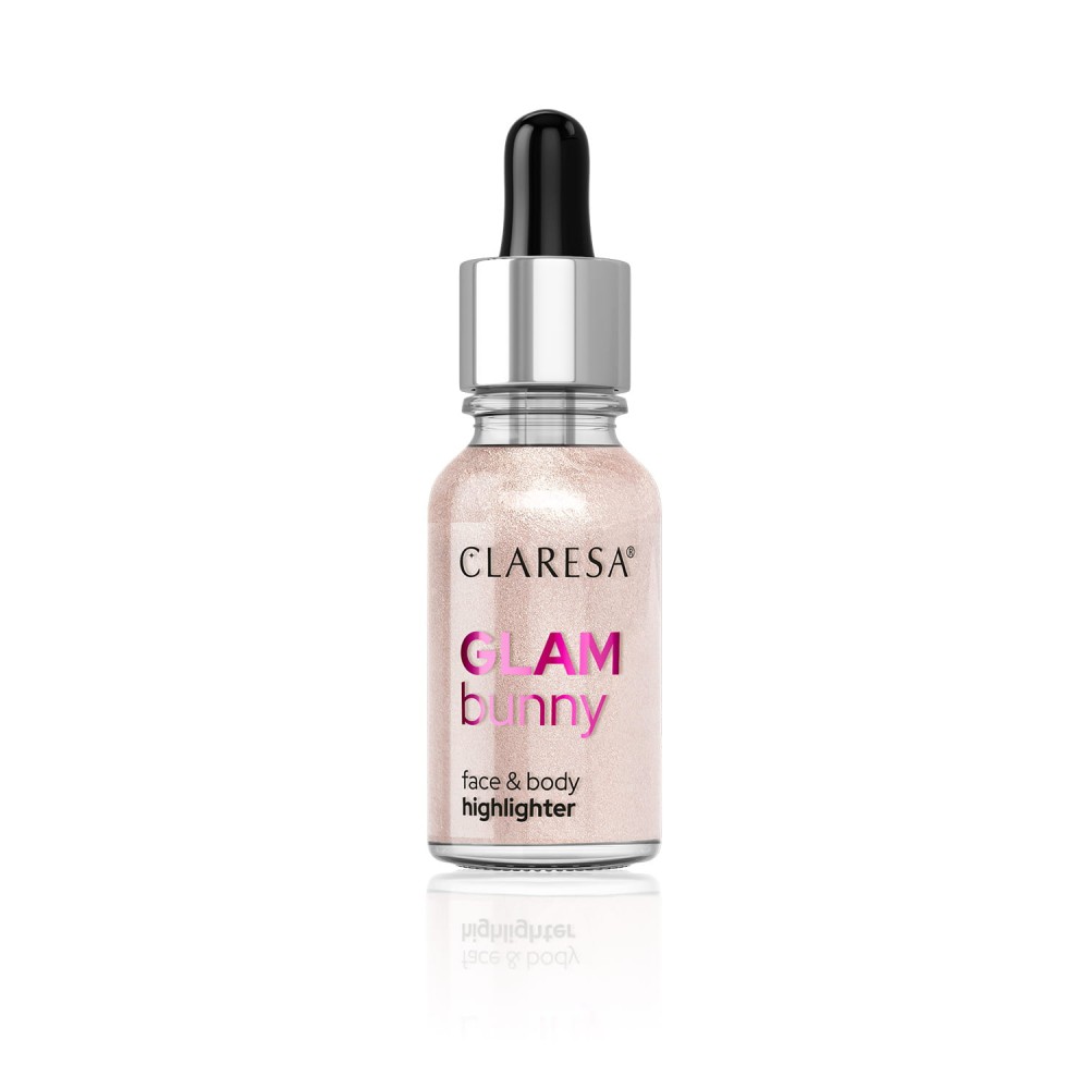 Claresa Glam Bunny Face and Body Liquid Highlighter No 03 Shimmer Princess Υγρό Highlighter για πρόσωπο και σώμα  (16g) MAKEUP