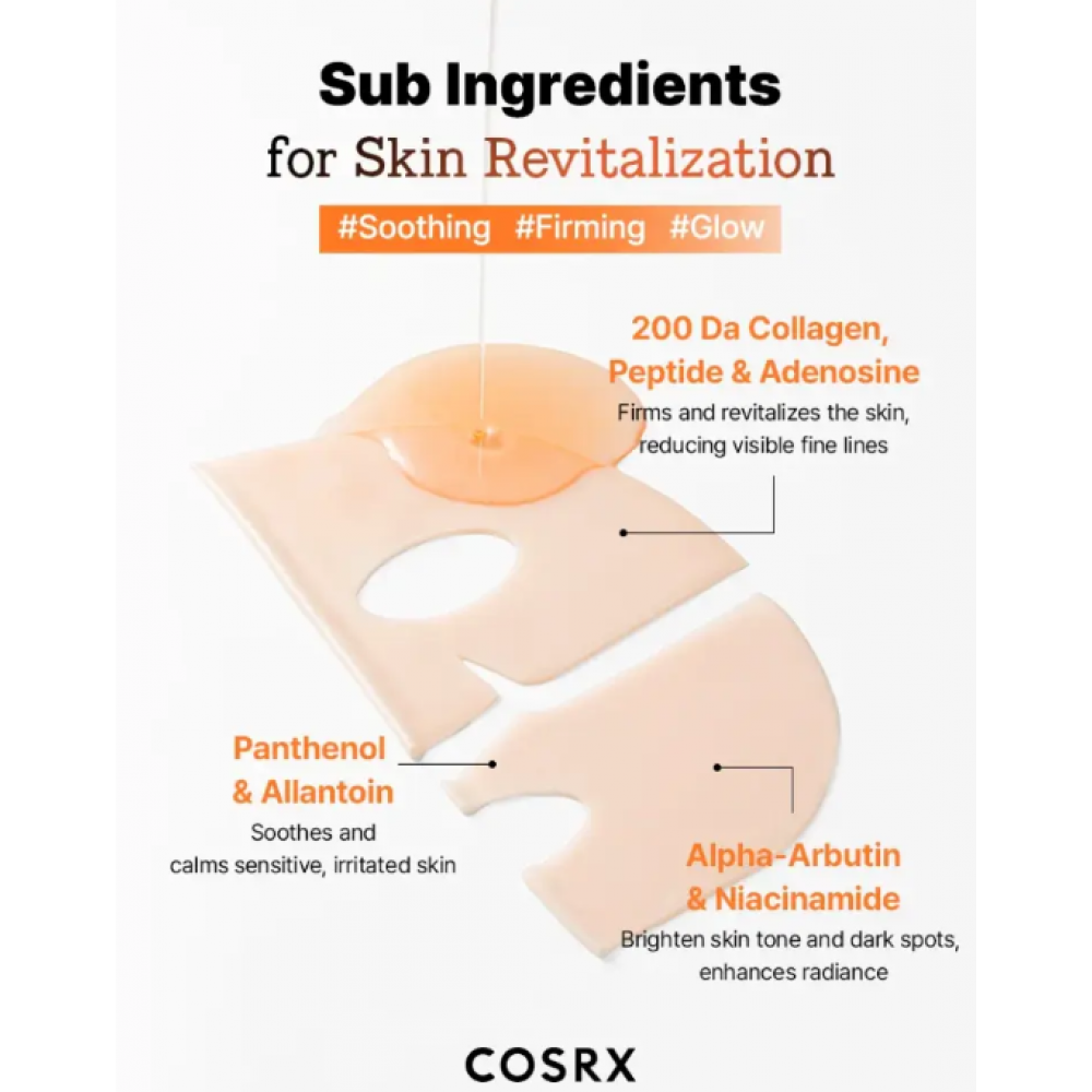 Cosrx 5 Pdrn Hyaluronic Acid Vital Hydrating Hydrogel Mask 34gr SKINCARE