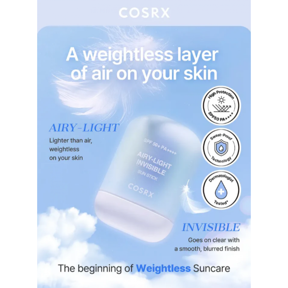 Cosrx Airy-Light Invisible Sun Stick 19gr SKINCARE