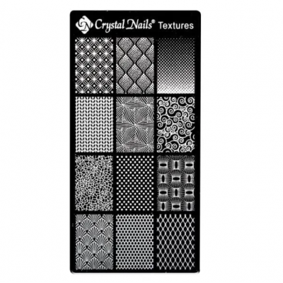 Crystal Nails Stamping Ρlate - Τextures