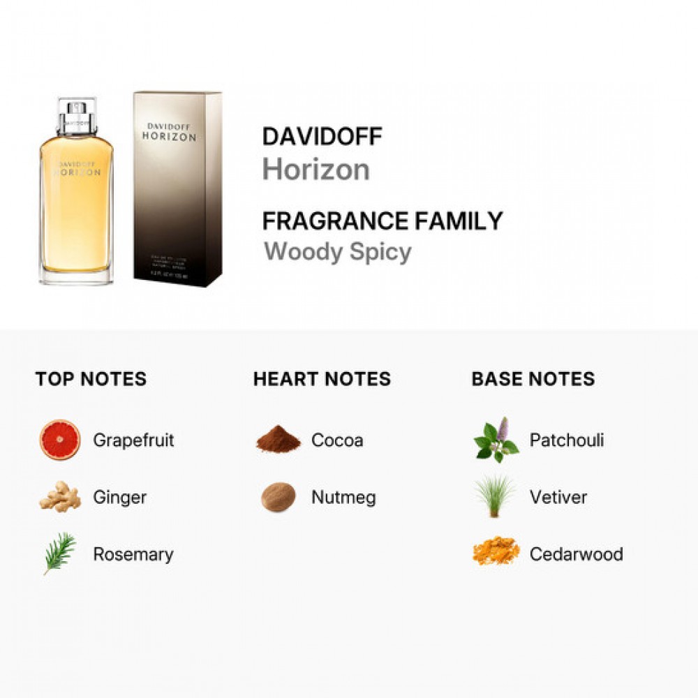 Davidoff Horizon Men Eau De Toilette Spray 125ml 