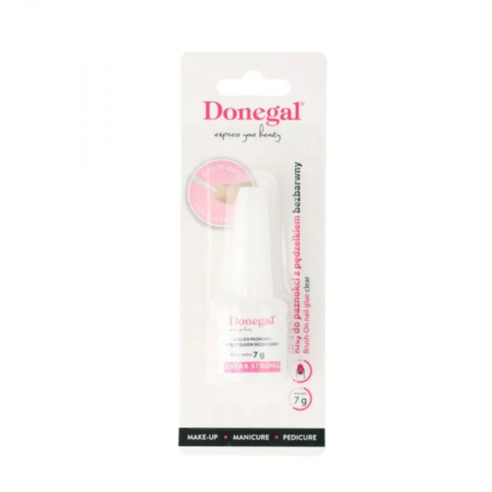 Donegal Clear Nail Glue With Brush (7g) NAILS
