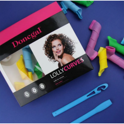 Donegal Hair Rollers Lolly Curves (9 pcs) D5007