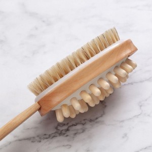 Donegal Nature Gift Double Wooden Bath And Massage Brush D9548 Προϊόντα  περιποίησης σώματος