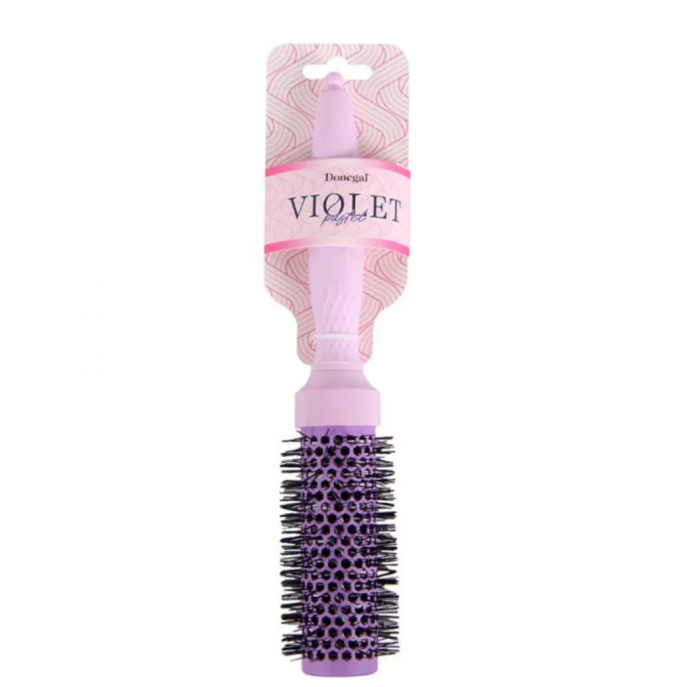 Donegal Pastel Violet  Ceramic Brush 34mm D1295 HAIR CARE 