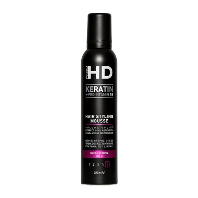 Farcom HD Keratin Hair Styling Mousse Ultra Strong Hold 250ml