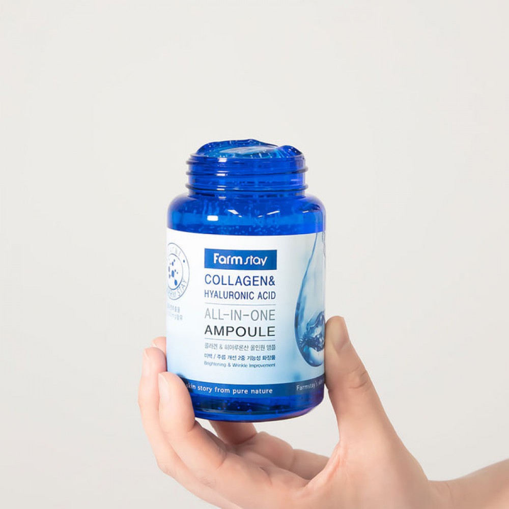 Farmstay Collagen και Hyaluronic Acid All-in-One Ampoule 250ml SKINCARE