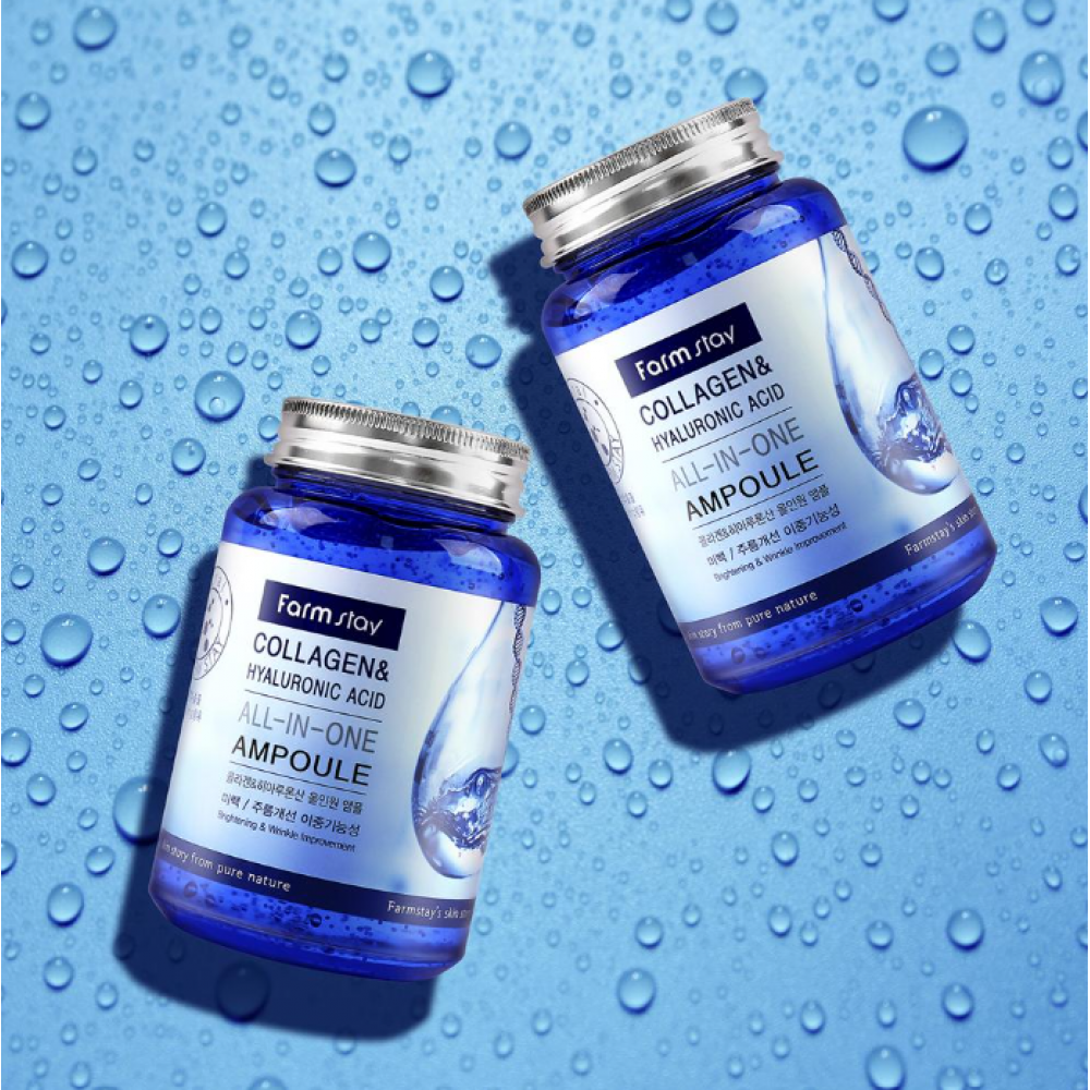 Farmstay Collagen και Hyaluronic Acid All-in-One Ampoule 250ml SKINCARE