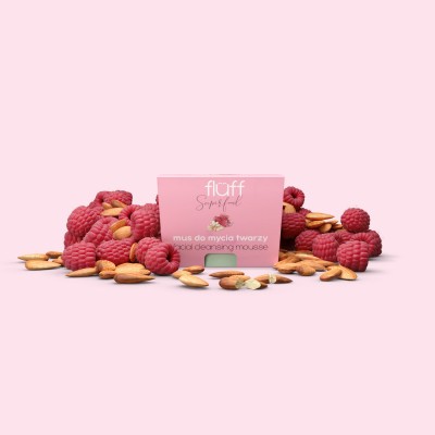 Fluff Raspberries and Almonds Facial Cleansing Mousse 50ml
