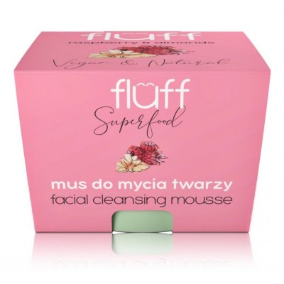 Fluff Raspberries and Almonds Facial Cleansing Mousse 50ml