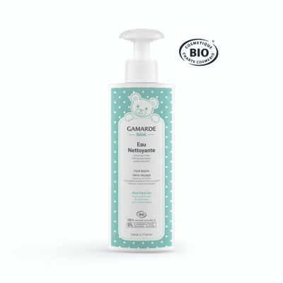 Gamarde Baby Cleansing Water – Ήπιο Ενυδατικό Νερό Καθαρισμού για Μωρά (Χωρίς Ξέβγαλμα) BIO 400ml