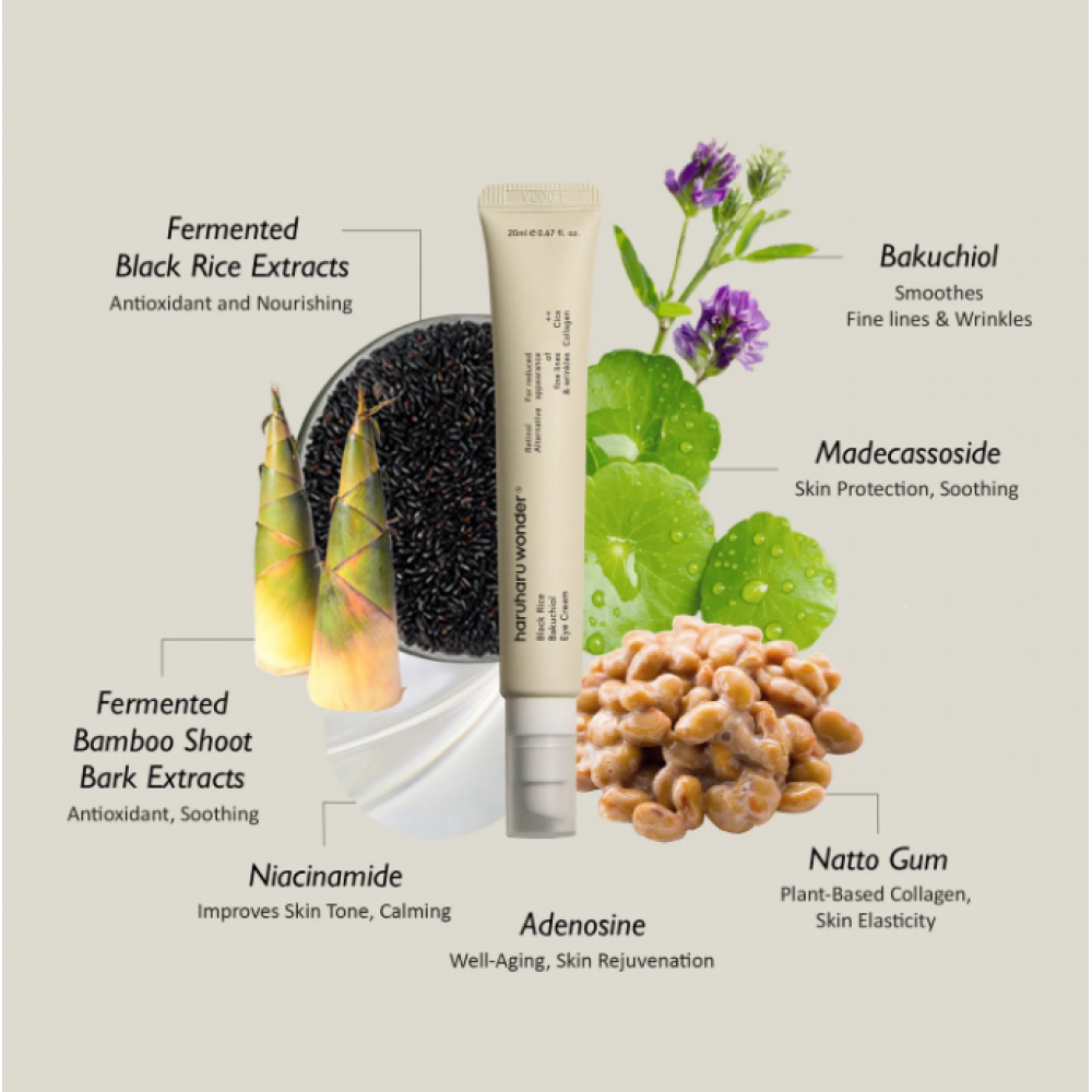 Haruharu Wonder Black Rice Bacuchiol Eye Cream 20ml SKINCARE