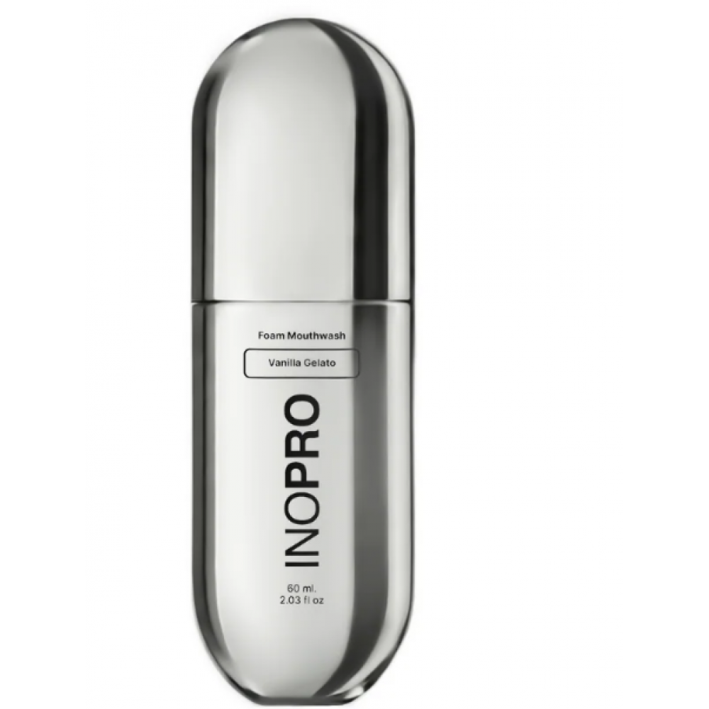 Inopro Foam Mouthwash with Hyaluronic Acid και Vitamin C Vanilla Gelato 60ml BODY CARE