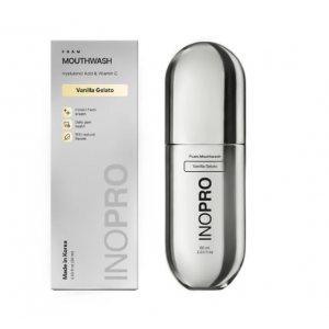 Inopro Foam Mouthwash with Hyaluronic Acid και Vitamin C Vanilla Gelato 60ml BODY CARE