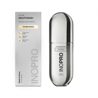 Inopro Foam Mouthwash with Hyaluronic Acid και Vitamin C Vanilla Gelato 60ml