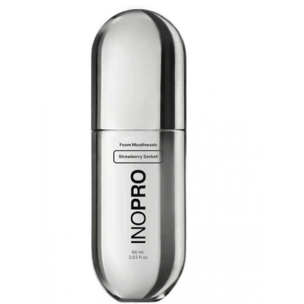 Inopro Foam Mouthwash with Hyaluronic Acid και Vitamin C, Strawberry Sorbet 60ml BODY CARE