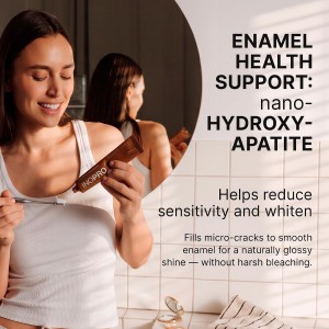 Inopro Whitening Probiotic Toothpaste with Nano Hydroxyapatite, No Fluoride, Bubble Tea 75g BODY CARE
