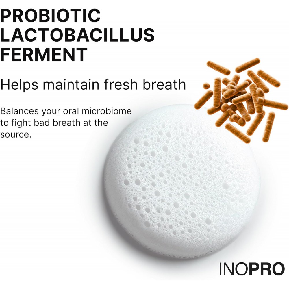 Inopro Whitening Probiotic Toothpaste with Nano Hydroxyapatite, No Fluoride, Bubble Tea 75g BODY CARE