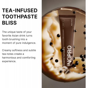 Inopro Whitening Probiotic Toothpaste with Nano Hydroxyapatite, No Fluoride, Bubble Tea 75g BODY CARE