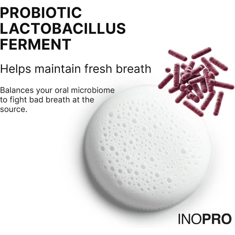 Inopro Whitening Probiotic Toothpaste with Nano Hydroxyapatite, No Fluoride, Lychee, 75g BODY CARE