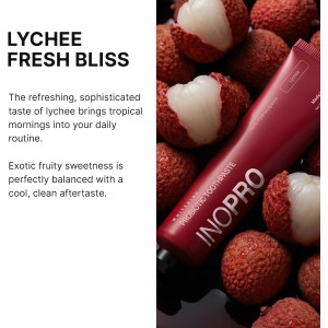 Inopro Whitening Probiotic Toothpaste with Nano Hydroxyapatite, No Fluoride, Lychee, 75g BODY CARE