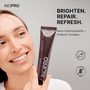 Inopro Whitening Probiotic Toothpaste with Nano Hydroxyapatite, No Fluoride, Mangosteen, 75g BODY CARE