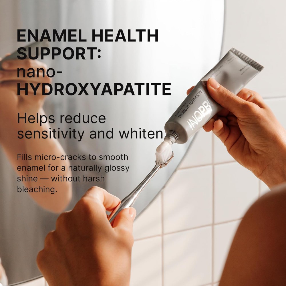Inopro Whitening Probiotic Toothpaste with Nano Hydroxyapatite, No Fluoride, Peppermint, 75g BODY CARE