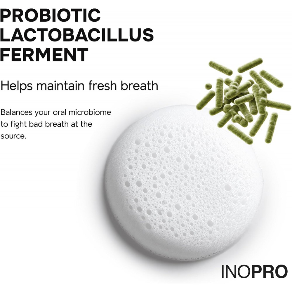 Inopro Whitening Probiotic Toothpaste with Nano Hydroxyapatite, No Fluoride, Peppermint, 75g BODY CARE
