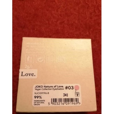 Joko Nature Of Love Vegan Collection Eyeshadow No 03 (2g) 