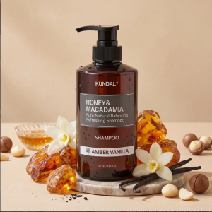 Kundal Honey and Macadamia Nature Shampoo Amber Vanilla 500ml HAIR CARE 