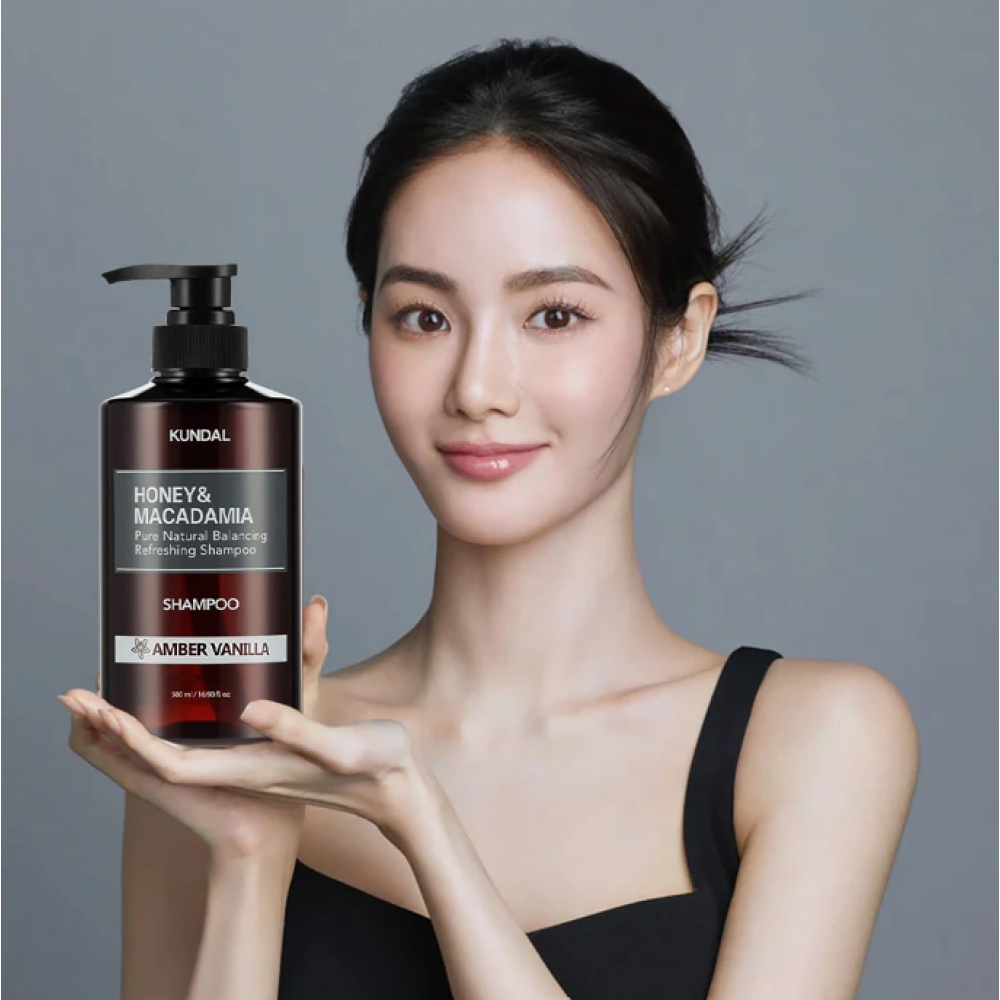Kundal Honey and Macadamia Nature Shampoo Amber Vanilla 500ml HAIR CARE 