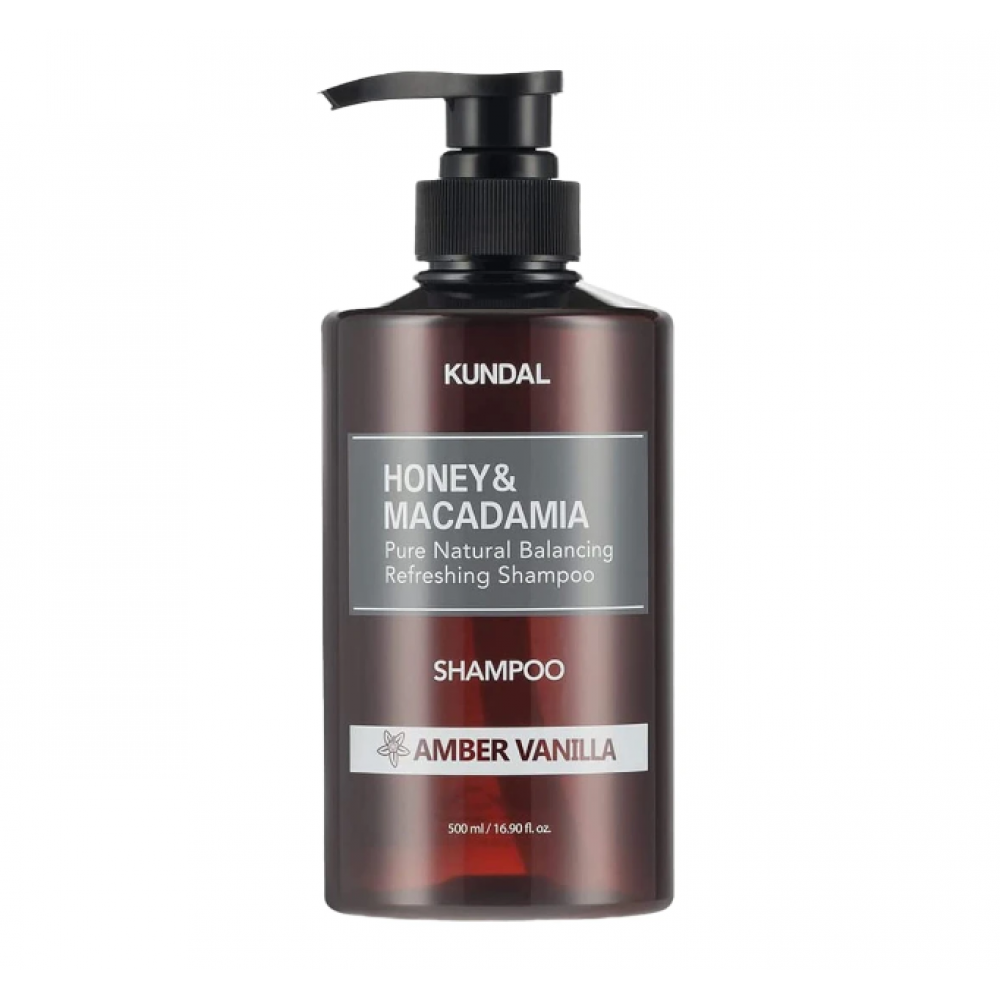 Kundal Honey and Macadamia Nature Shampoo Amber Vanilla 500ml HAIR CARE 