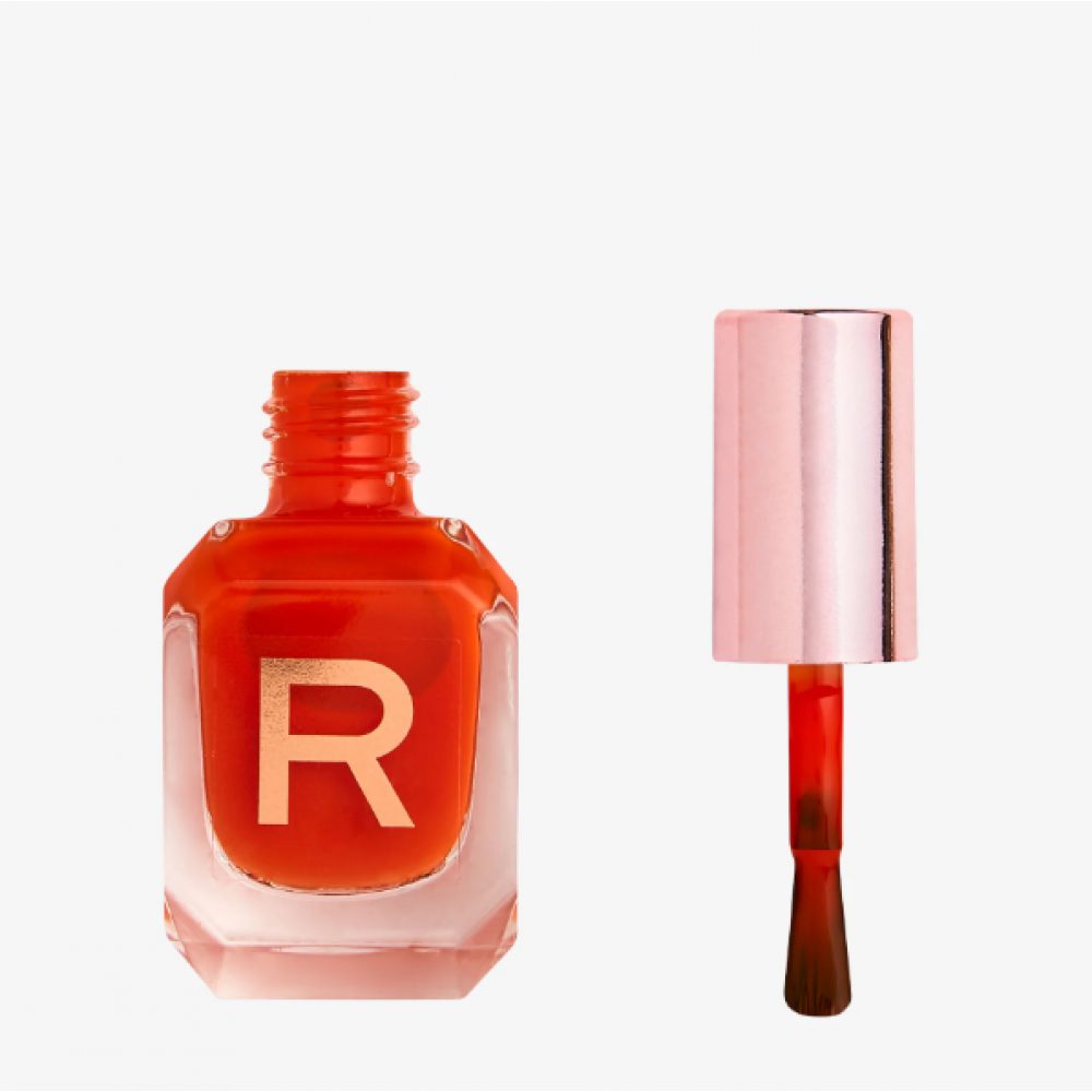 Makeup Revolution High Gloss Nail Polish Mango Orange Προϊόντα Νυχιών 