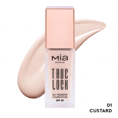 Mia Cosmetics True Lock No Transfer Foundation 01-Custard