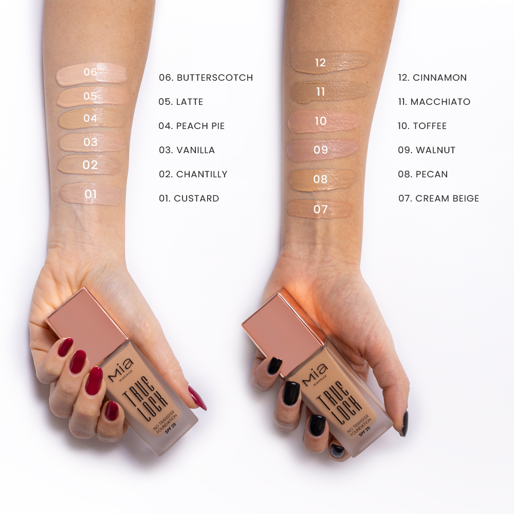 Mia Cosmetics True Lock No Transfer Foundation 02 Chantilly MAKEUP