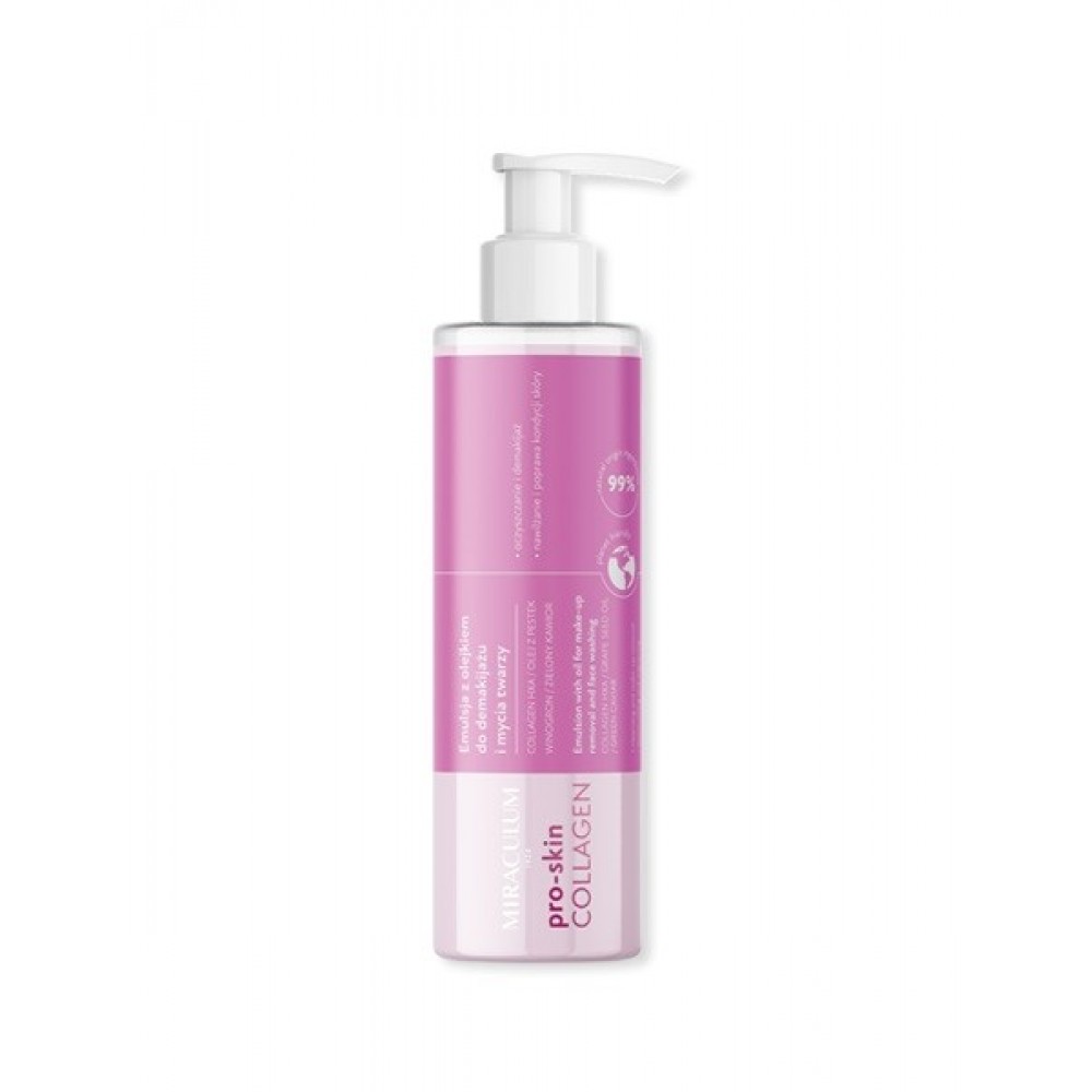 Miraculum Collagen Pro-Skin Emulsion With Oil For Make-up Removal and Face Washing 200ml