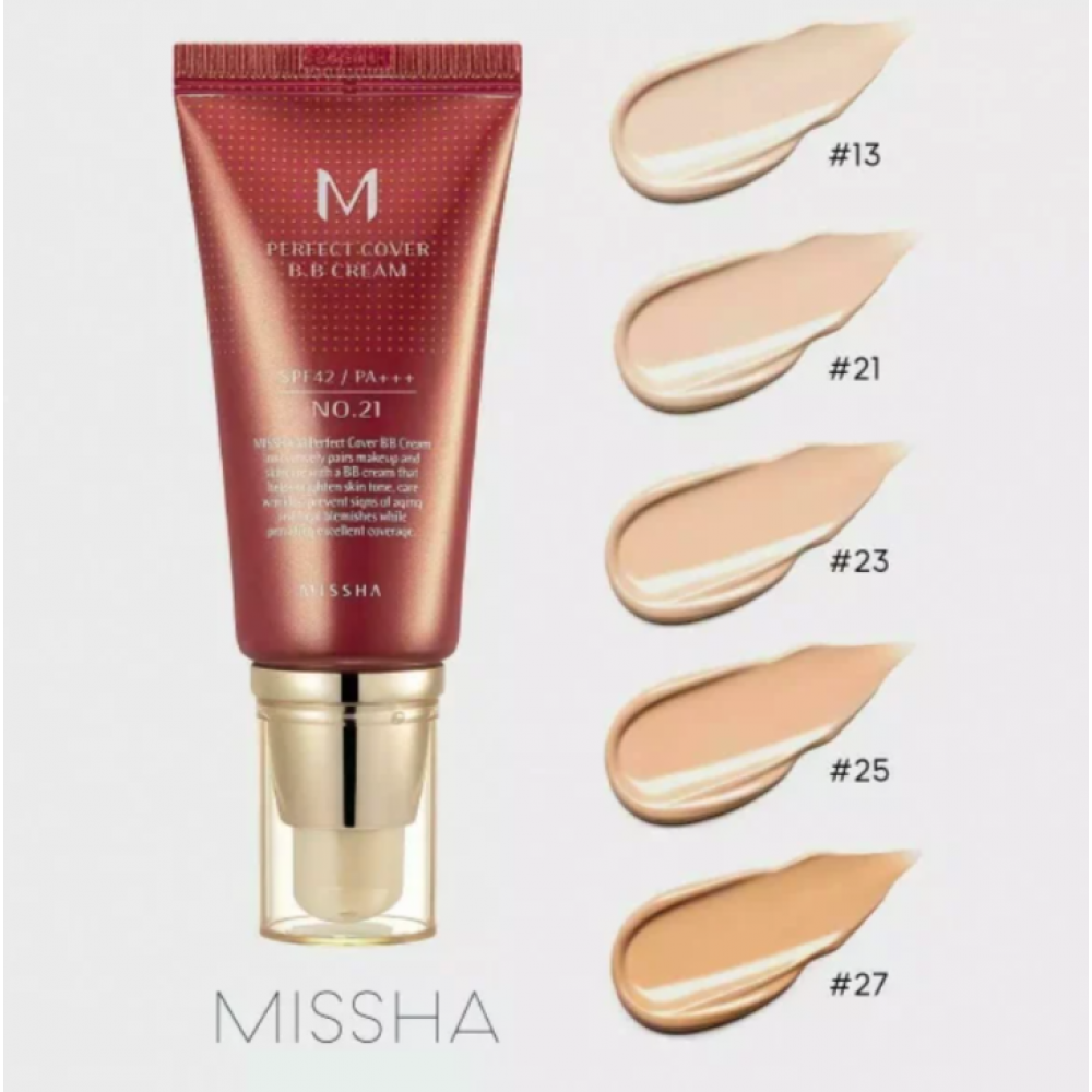 Missha Perfect Cover BB Cream SPF42 No 21 Light beige 50ml SKINCARE