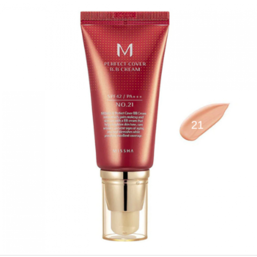 Missha Perfect Cover BB Cream SPF42 No 21 Light beige 50ml SKINCARE